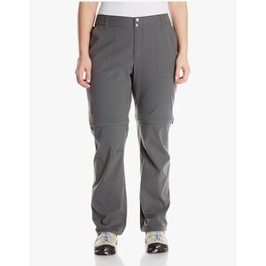 Columbia Saturday Trail II Convertible Pants Zip Off Legs Women Sz 16 Long Gray